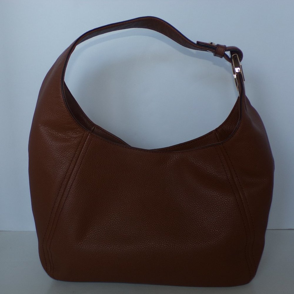 New Michael Kors Fulton Large Slouchy Shoulder Bag Brown